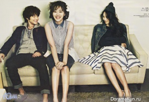 Минхо из SHINee и Солли и Кристал из f(x)