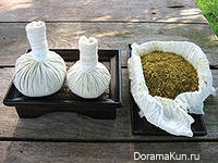 Императорский массаж с травяными мешочками