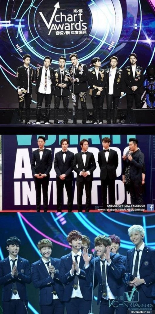 SNBlue, Super Junior, Super Junior-M, EXO и BTS получили награды на Yin Yue Tai’s V-Chart Awards