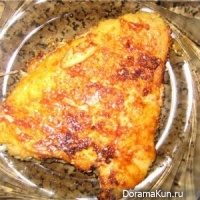 Flounder fried in Korean