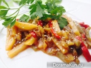 Chi Chi San (three terrestrial freshness) or vegetables in Chinese