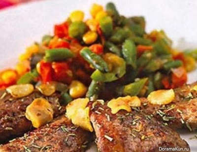 Duck with vegetables