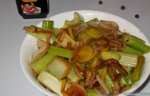 Fried celery