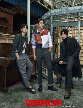 Lee Jun Ki, IU, Kang Ha Neul, Hong Jong Hyun, Baekhyun, Nam Joo Hyuk, Ji Soo, Yoon Sun Woo для Cosmopolitan August 2016