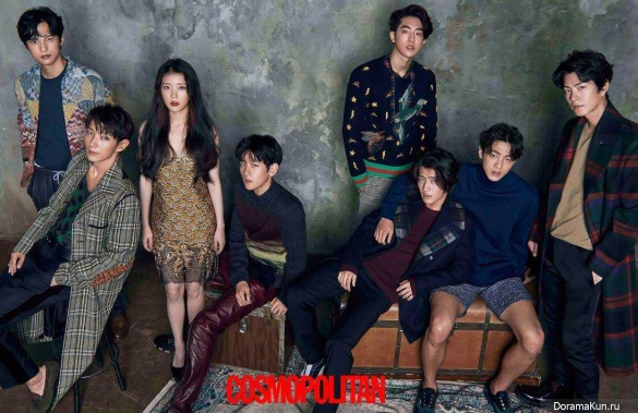 Lee Jun Ki, IU, Kang Ha Neul, Hong Jong Hyun, Baekhyun, Nam Joo Hyuk, Ji Soo, Yoon Sun Woo для Cosmopolitan August 2016