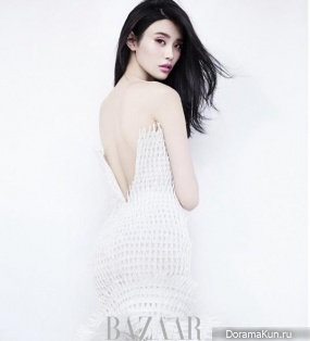 Xi Mengyao для Harper’s Bazaar January 2017