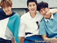 Baekhyun, Suho, Chen (EXO) для @Star1 August 2015 Extra