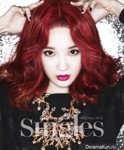 Davichi (Kang Min Kyung) для Singles Korea September 2013
