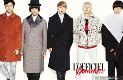 F.T. Island для L'OFFICIEL Hommes December 2012