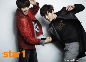 Lee Jong Suk, Kim Woo Bin для @Star1 March 2013