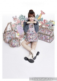 Park Bo Young для LeSportsac Spring 2013 Ads