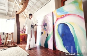 Park Si Yeon, Ha Ji Won для Elle Korea April 2012