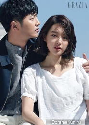 Jin Goo, Kim Ji Won для Grazia April 2016 Extra